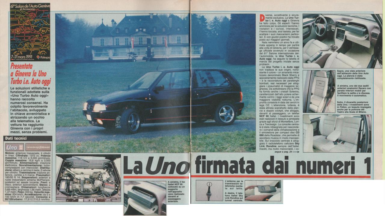Fiat Uno Turbo Auto Oggi 1991-03-21 1.jpg