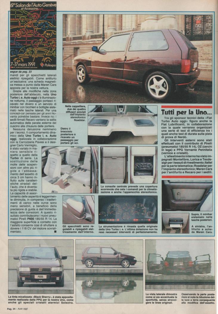 Fiat Uno Turbo Auto Oggi 1991-03-21 2.jpg