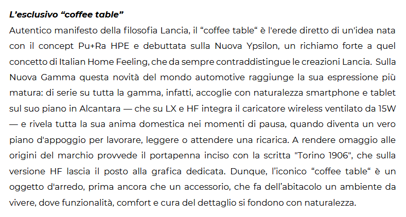 Usi e abusi del "coffee table" della Lancia Gamma 2026